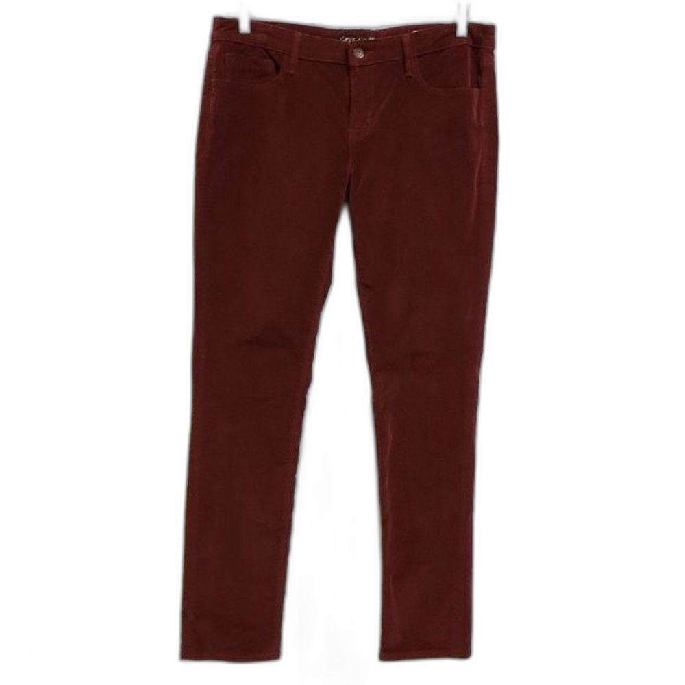 Cult of Individuality Jeans Women 32 Cranberry Red Velour Teaser Skinny Boho Y2K